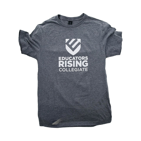 Educators Rising Collegiate White/Gray Tee